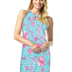 NWOT Barbra Gerwit Resort wear Halter dress M